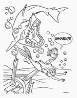 coloring page Ariel, The Little Mermaid